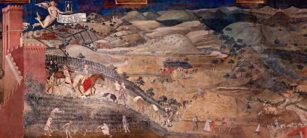 Lorenzetti countryside - refugees lecture